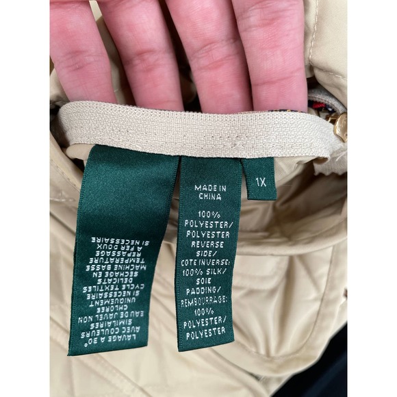 Ralph Lauren LRL Reversible Quilted Vest Silk Equestrian Horse Bit Print Size 1X - Picture 5 of 5